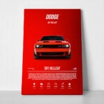 Πινακας σε καμβά DODGE SRT HELLCAT IMPERIAL