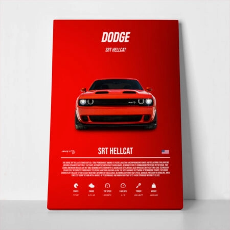 Πινακας σε καμβά DODGE SRT HELLCAT IMPERIAL - Αυτοκινητα