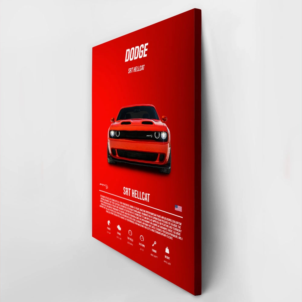 Πινακας σε καμβά DODGE SRT HELLCAT IMPERIAL