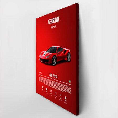 Πινακας σε καμβά FERRARI 488 PISTA IMPERIAL - Αυτοκινητα Sticky 2