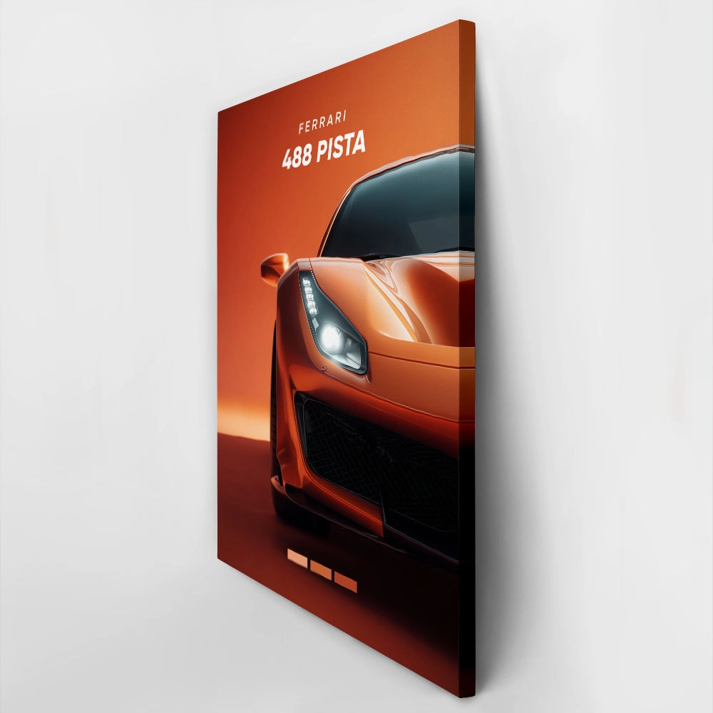 Πινακας σε καμβά FERRARI 488 PISTA