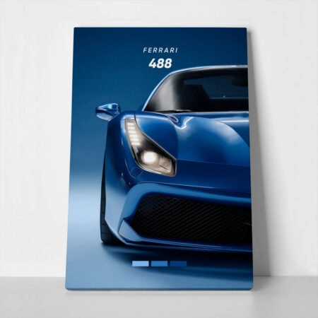 Πινακας σε καμβά FERRARI 488 - Αυτοκινητα