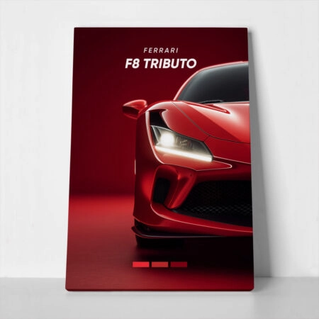 Πινακας σε καμβά FERRARI F8 TRIBUTO - Αυτοκινητα