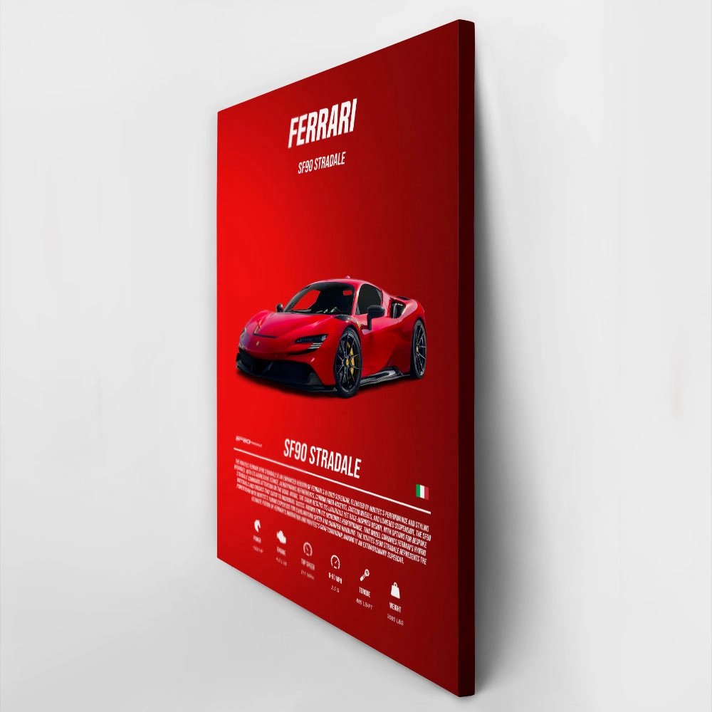 Πινακας σε καμβά FERRARI SF90 STRADALE IMPERIAL
