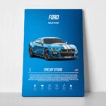 Πινακας σε καμβά FORD SHELBY GT500