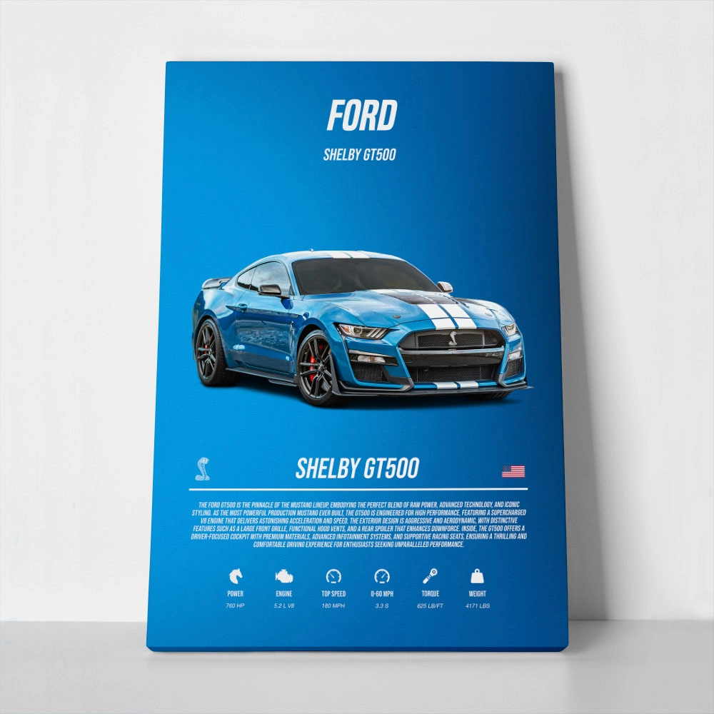 Πινακας σε καμβά FORD SHELBY GT500
