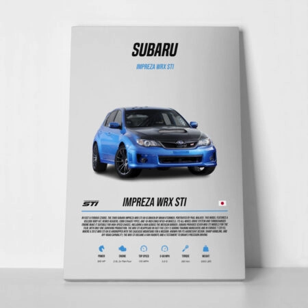 Πινακας σε καμβά IMPREZA WRX STI - Αυτοκινητα