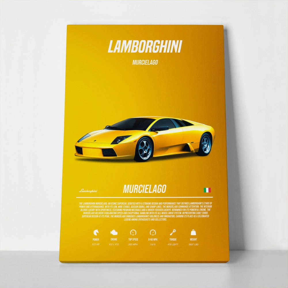 Πινακας σε καμβά LAMBORGHINI MURCIELAGO IMPERIAL