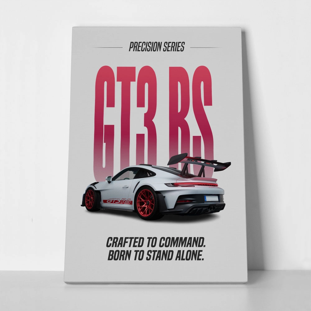 Πινακας σε καμβά MINIMAL PORSCHE BACKSIDE