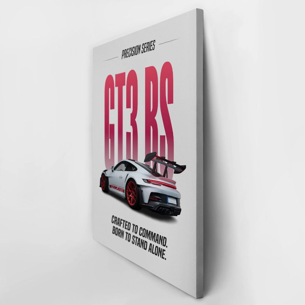 Πινακας σε καμβά MINIMAL PORSCHE BACKSIDE