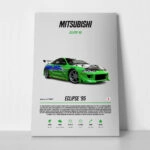 Πινακας σε καμβά MITSUBISHI ECLIPSE