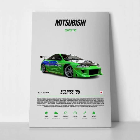 Πινακας σε καμβά MITSUBISHI ECLIPSE - Αυτοκινητα
