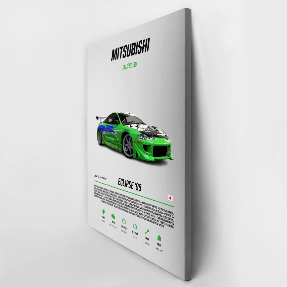 Πινακας σε καμβά MITSUBISHI ECLIPSE