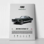 Πινακας σε καμβά MUSTANG FASTBACK