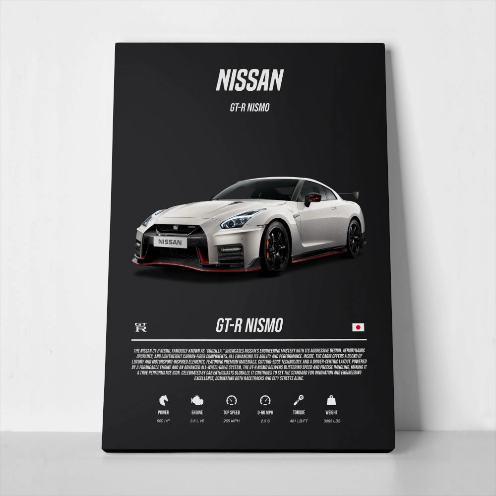 Πινακας σε καμβά NISSAN GTR IMPERIAL