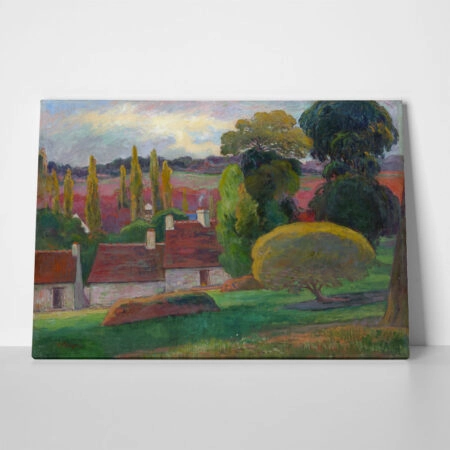 Πινακας σε καμβά PAUL GAUGUIN - A FARM IN BRITTANY - Paul Gauguin