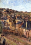 Πινακας σε καμβά PAUL GAUGUIN - BLUE ROOFS OF ROUEN