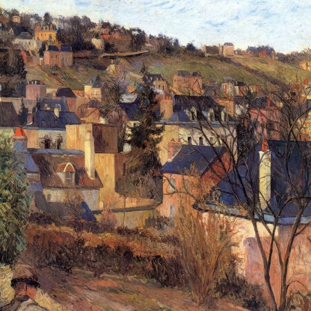 Πινακας σε καμβά PAUL GAUGUIN - BLUE ROOFS OF ROUEN - Paul Gauguin Sticky 5