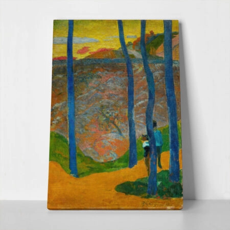 Πινακας σε καμβά PAUL GAUGUIN - BLUE TREE TRUNKS - Paul Gauguin