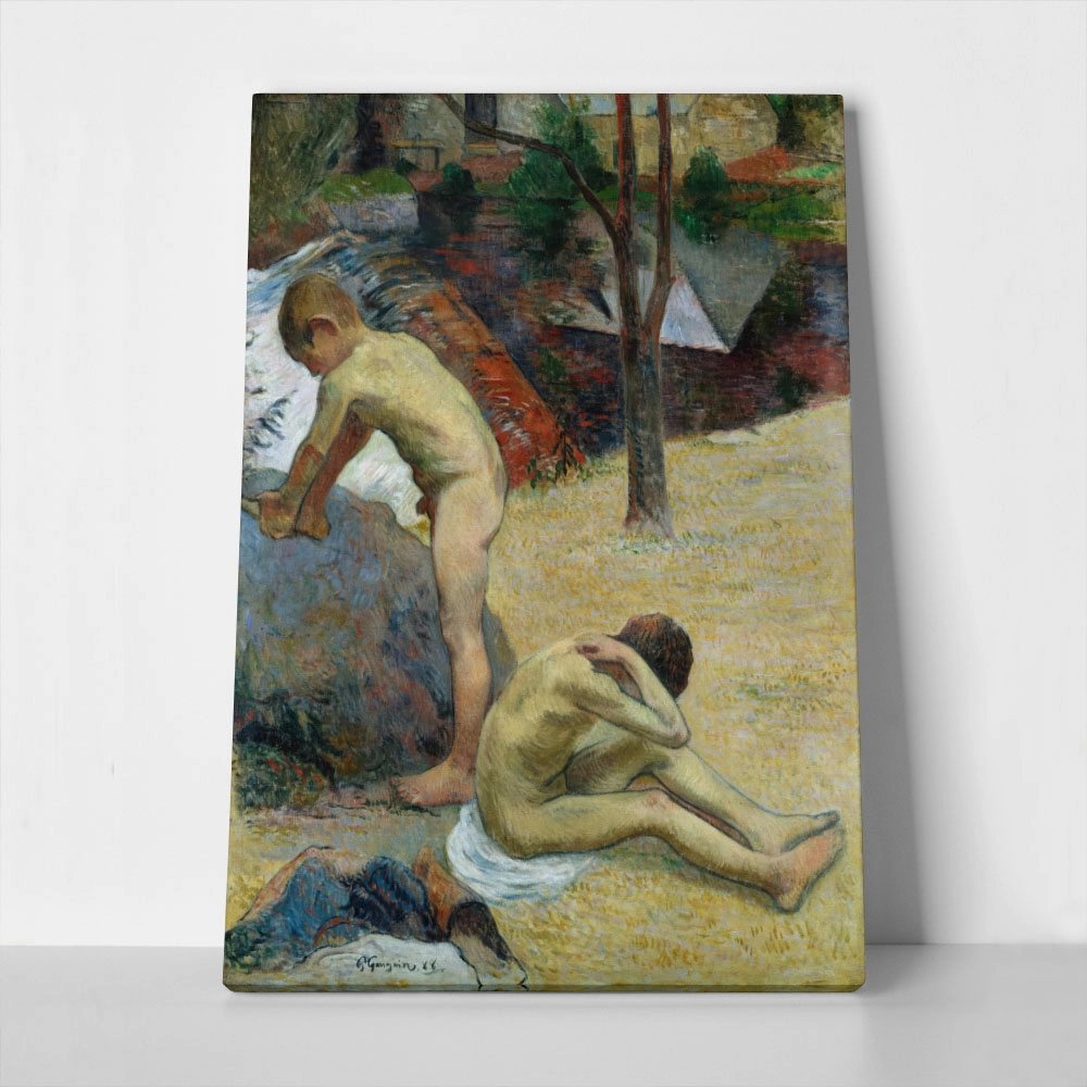 Πινακας σε καμβά PAUL GAUGUIN - BRETON BOYS BATHING