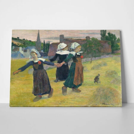 Πινακας σε καμβά PAUL GAUGUIN - BRETON GIRLS DANCING - Paul Gauguin