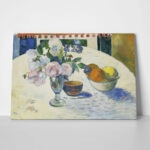 Πινακας σε καμβά PAUL GAUGUIN - FLOWERS AND A BOWL OF FRUIT ON A TABLE