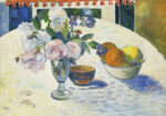 Πινακας σε καμβά PAUL GAUGUIN - FLOWERS AND A BOWL OF FRUIT ON A TABLE