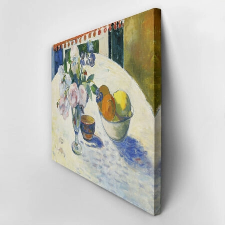 Πινακας σε καμβά PAUL GAUGUIN - FLOWERS AND A BOWL OF FRUIT ON A TABLE - Paul Gauguin Sticky 2