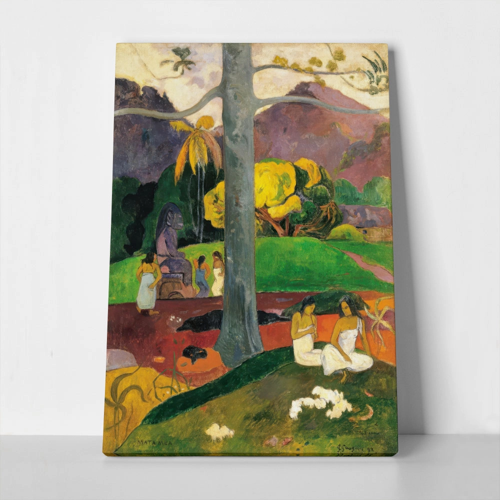 Πινακας σε καμβά PAUL GAUGUIN - IN OLDEN TIMES