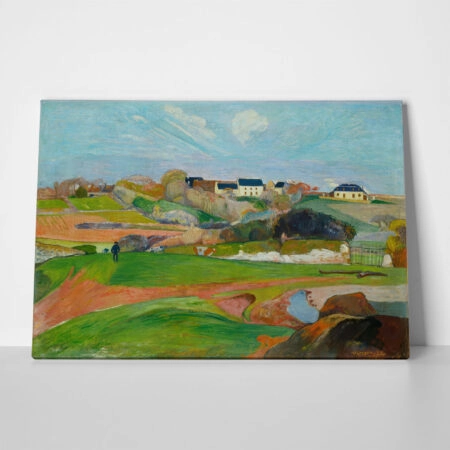 Πινακας σε καμβά PAUL GAUGUIN - LANDSCAPE AT LE POULDU - Paul Gauguin