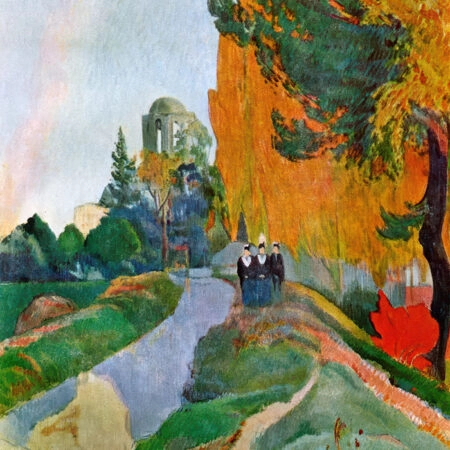 Πινακας σε καμβά PAUL GAUGUIN - LANDSCAPE IN ARLES NEAR THE ALYSCAMPS - Paul Gauguin Sticky 5