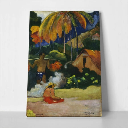 Πινακας σε καμβά PAUL GAUGUIN - LANDSCAPE IN TAHITI - Paul Gauguin