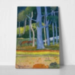 Πινακας σε καμβά PAUL GAUGUIN - LANDSCAPE WITH BLUE TREES
