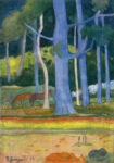 Πινακας σε καμβά PAUL GAUGUIN - LANDSCAPE WITH BLUE TREES