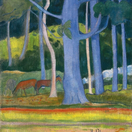 Πινακας σε καμβά PAUL GAUGUIN - LANDSCAPE WITH BLUE TREES - Paul Gauguin Sticky 5
