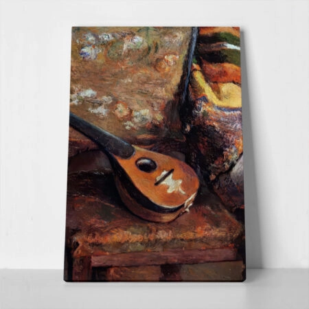 Πινακας σε καμβά PAUL GAUGUIN - MANDOLIN ON A CHAIR - Paul Gauguin