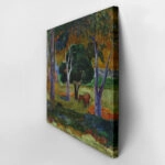 Πίνακας σε καμβά PAUL GAUGUIN - PIG AND A HORSE