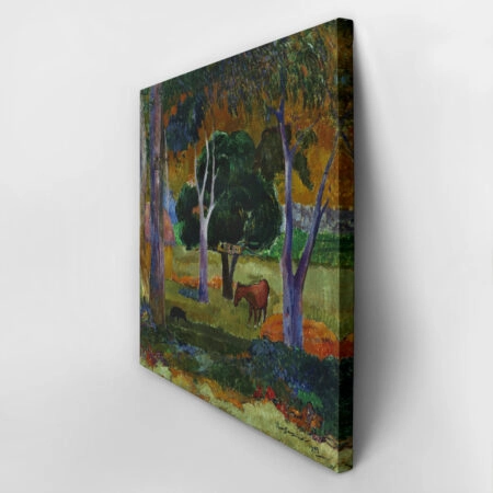 Πίνακας σε καμβά PAUL GAUGUIN - PIG AND A HORSE - Paul Gauguin Sticky 2