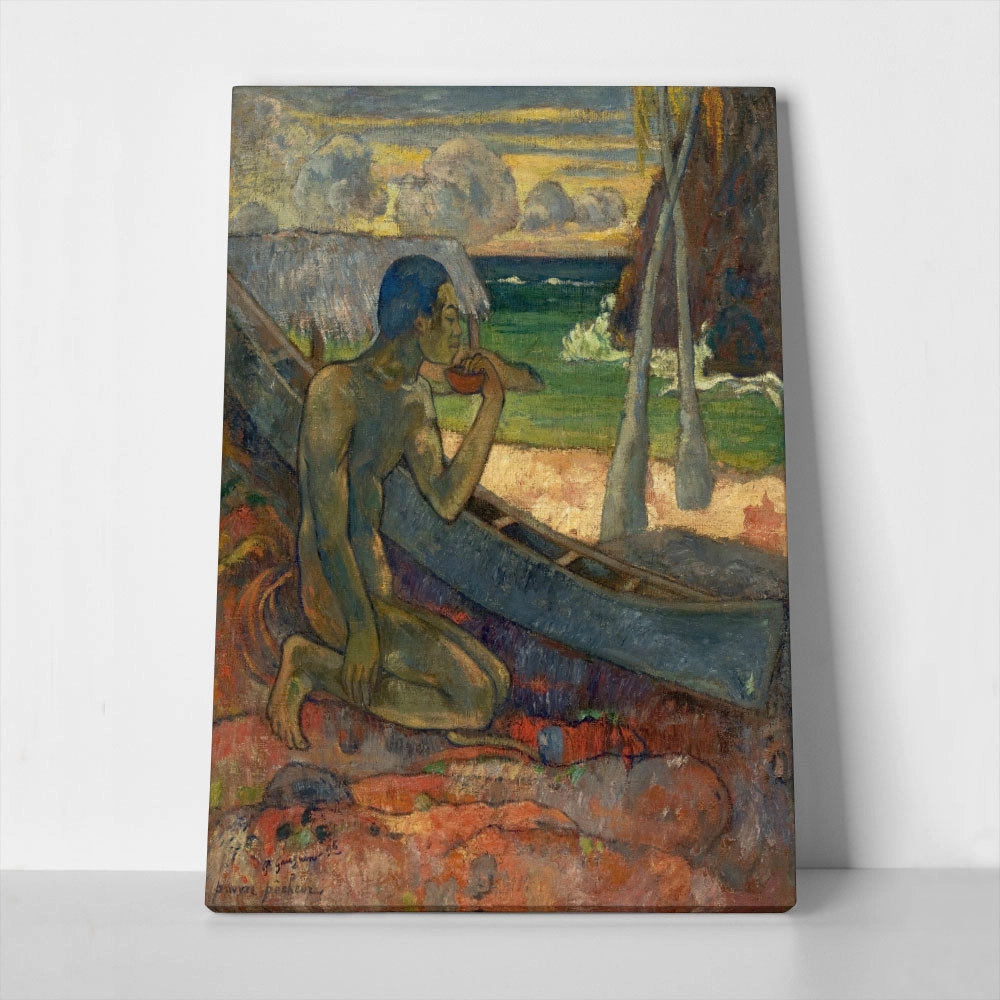 Πινακας σε καμβά PAUL GAUGUIN - POOR FISHERMAN