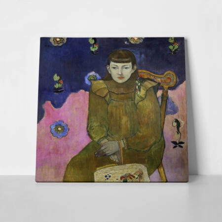 Πίνακας σε καμβά PAUL GAUGUIN - PORTRAIT OF A YOUNG WOMAN - Paul Gauguin