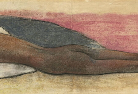 Πίνακας Πανοραμικός σε καμβά PAUL GAUGUIN - RECLINING NUDE - Paul Gauguin Sticky 5