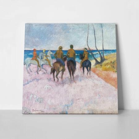 Πίνακας σε καμβά PAUL GAUGUIN - RIDERS ON THE BEACH 1902 - Paul Gauguin