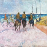 Πίνακας σε καμβά PAUL GAUGUIN - RIDERS ON THE BEACH 1902