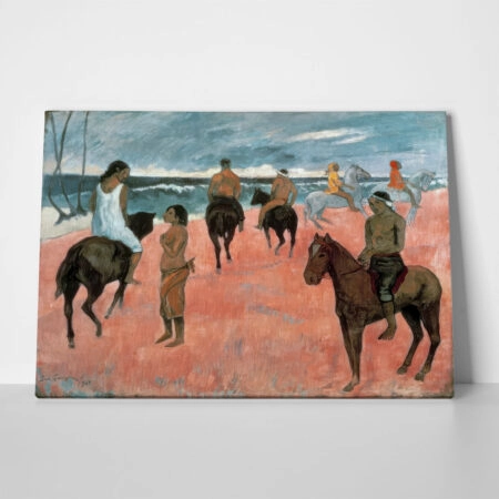 Πινακας σε καμβά PAUL GAUGUIN - RIDERS ON THE BEACH - Paul Gauguin