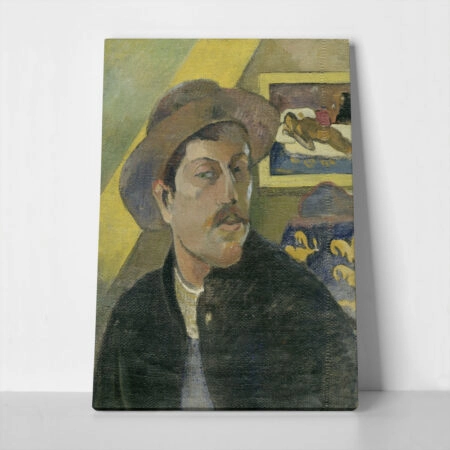Πινακας σε καμβά PAUL GAUGUIN - SELF PORTRAIT IN A HAT - Paul Gauguin