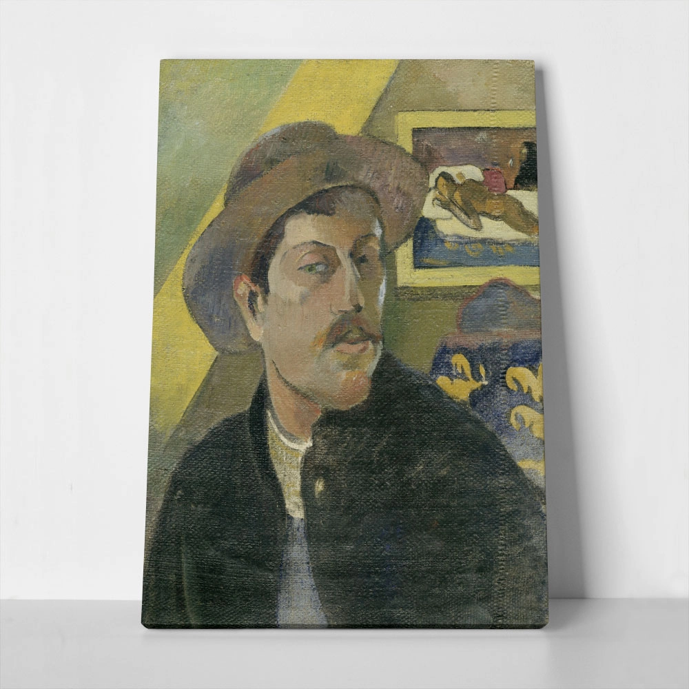 Πινακας σε καμβά PAUL GAUGUIN - SELF PORTRAIT IN A HAT