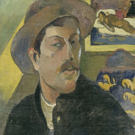 Πινακας σε καμβά PAUL GAUGUIN - SELF PORTRAIT IN A HAT - Paul Gauguin Sticky 5