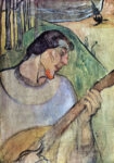 Πινακας σε καμβά PAUL GAUGUIN - SELF PORTRAIT WITH A MANDOLIN
