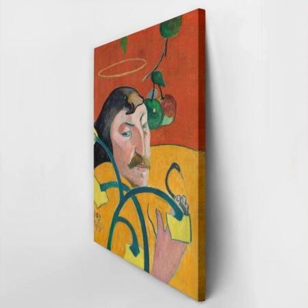 Πινακας σε καμβά PAUL GAUGUIN - SELF PORTRAIT WITH HALO AND SNAKE - Paul Gauguin Sticky 2