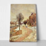 Πινακας σε καμβά PAUL GAUGUIN - SUBURB UNDER SNOW